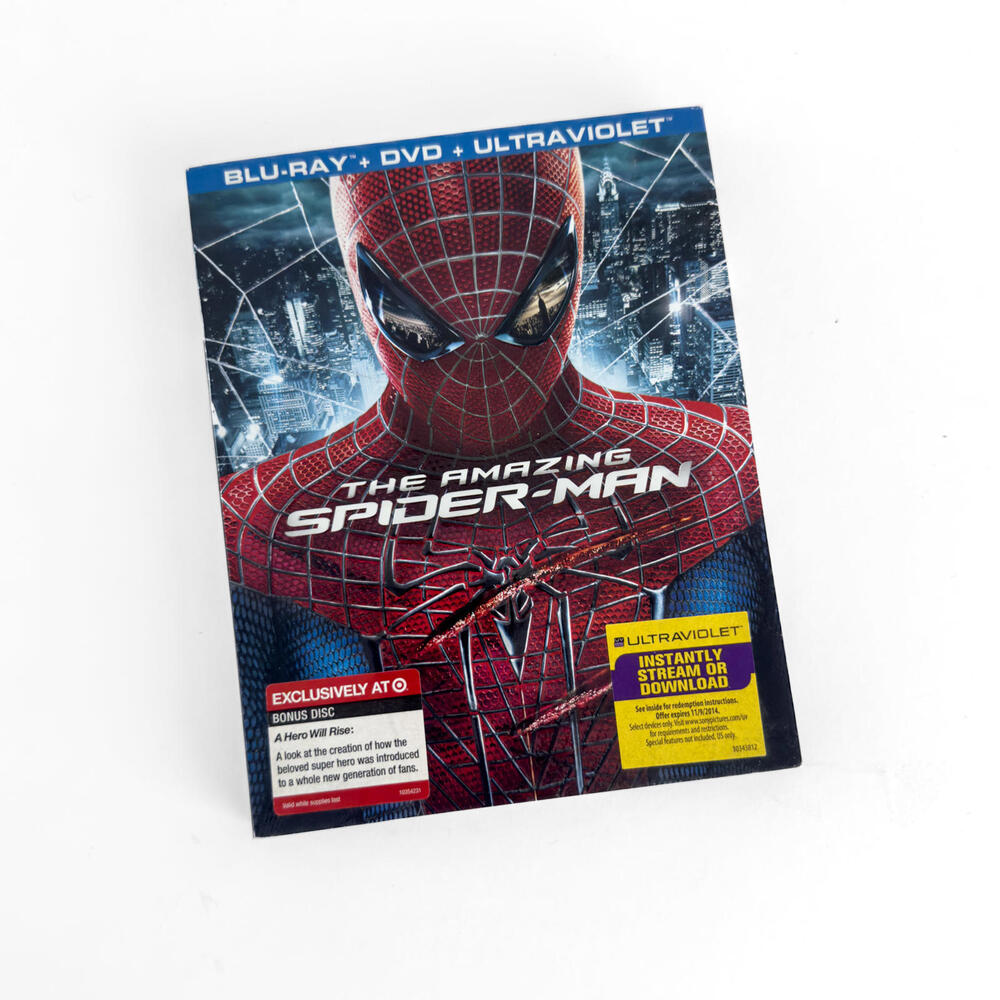 The Amazing Spider-Man Blu-Ray‎ DVD Ultraviolet Movie Disc